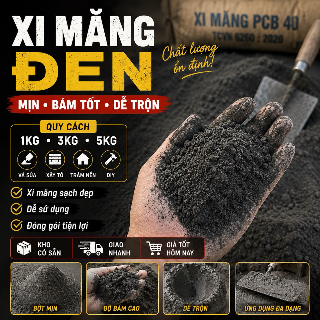 3kg xi măng đen đa dụng