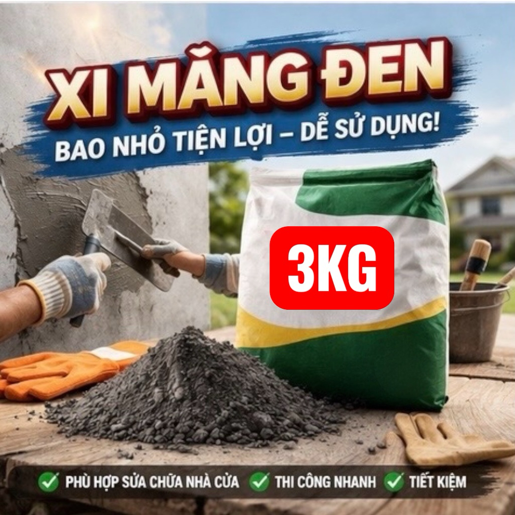 3kg xi măng đen đa dụng
