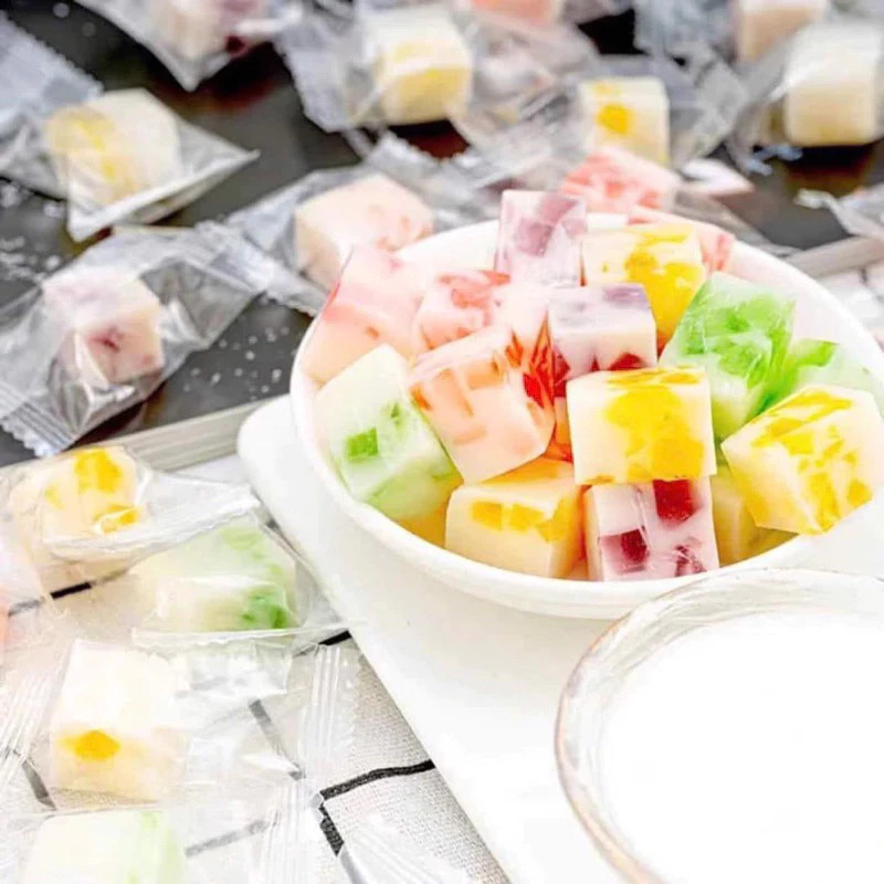 500G Kẹo Dẻo Sữa Chua Trái Cây Mix Vị, Kẹo Sữa Chua Trái Cây Thơm Ngon, Kẹo Sữa Chua Hoa Quả