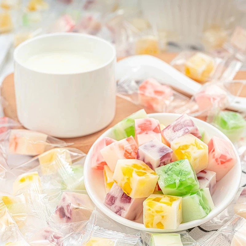 500G Kẹo Dẻo Sữa Chua Trái Cây Mix Vị, Kẹo Sữa Chua Trái Cây Thơm Ngon, Kẹo Sữa Chua Hoa Quả