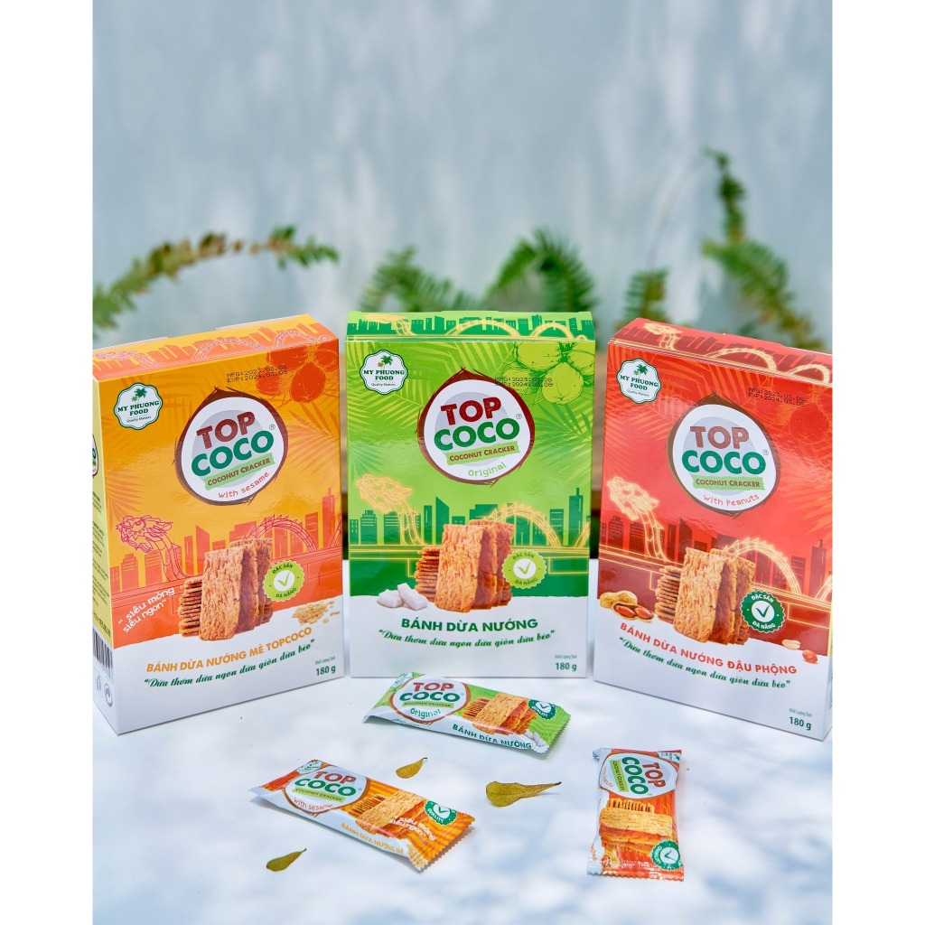 Bánh Dừa Nướng Đặc sản Đà Nẵng TOPCOCO - Mỹ Phương Food, OCOP 4 SAO