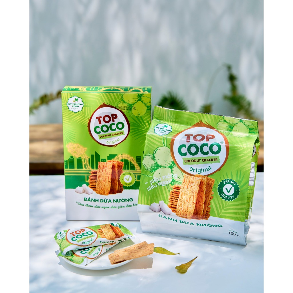 Bánh Dừa Nướng Đặc sản Đà Nẵng TOPCOCO - Mỹ Phương Food, OCOP 4 SAO