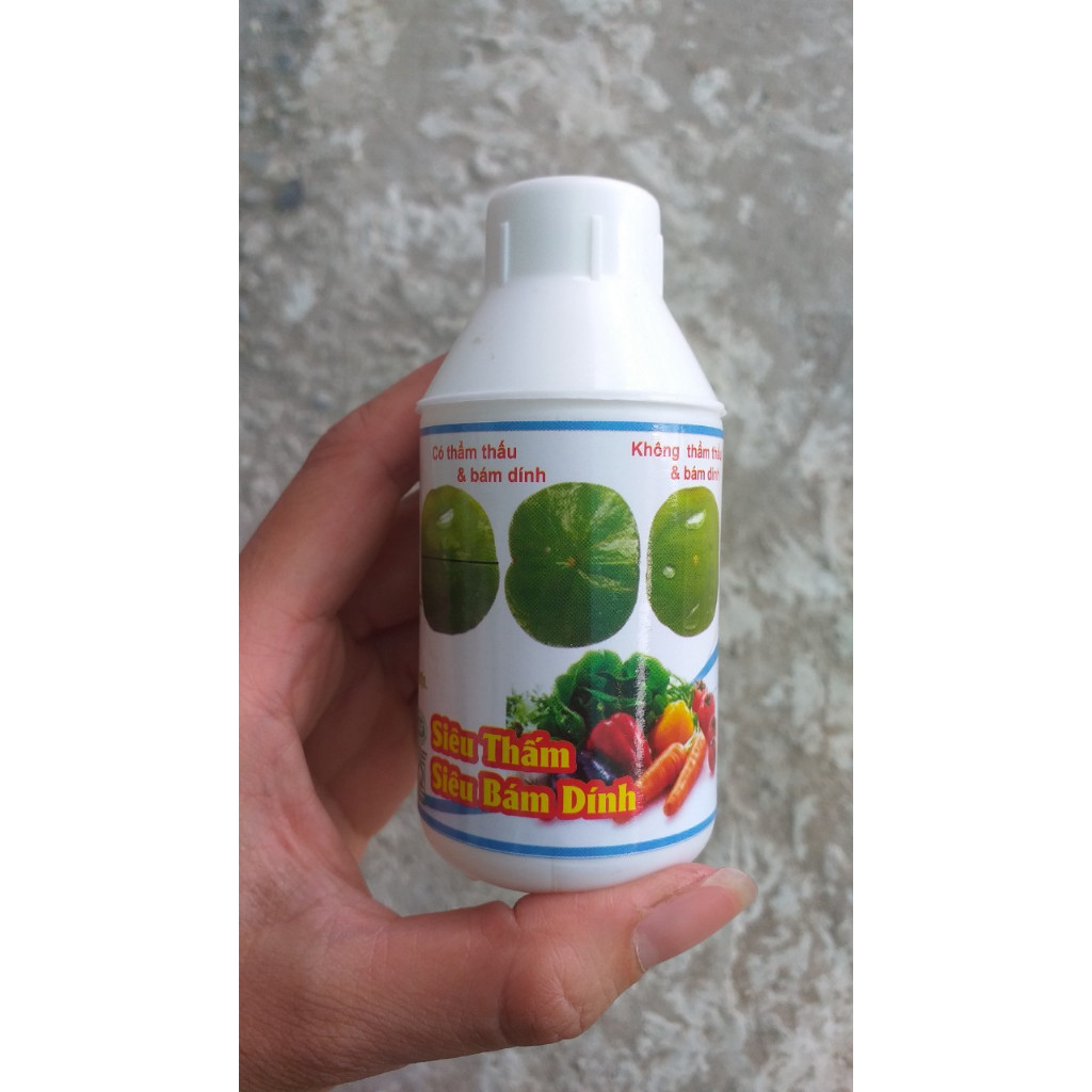 Chế phẩm siêu bám dính lưu dẫn, siêu thấm, loang trải 100ml, giúp tăng hiệu quả phân bón, thuốc BVTV