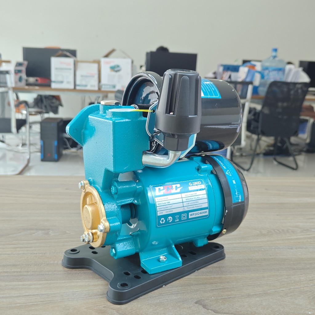 {Chính hãng} Máy bơm tăng áp G-250D hãng GGG công suất 750w, tự động đóng ngắt, chất lượng.Bảo hành 6 tháng chính hãng