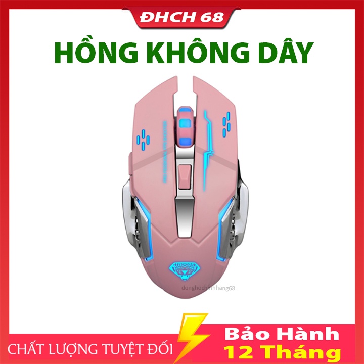 Chuột Gaming Không Dây T28 Dành Cho Game Thủ Chống Ồn Có Đèn LED Chơi Game Cực Đã Bảo Hành 12 Tháng