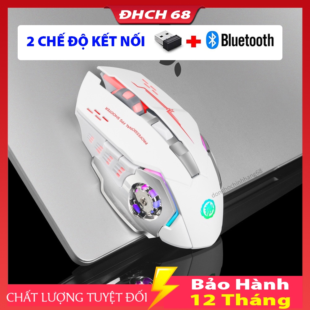 Chuột Gaming Không Dây T28 Dành Cho Game Thủ Chống Ồn Có Đèn LED Chơi Game Cực Đã Bảo Hành 12 Tháng