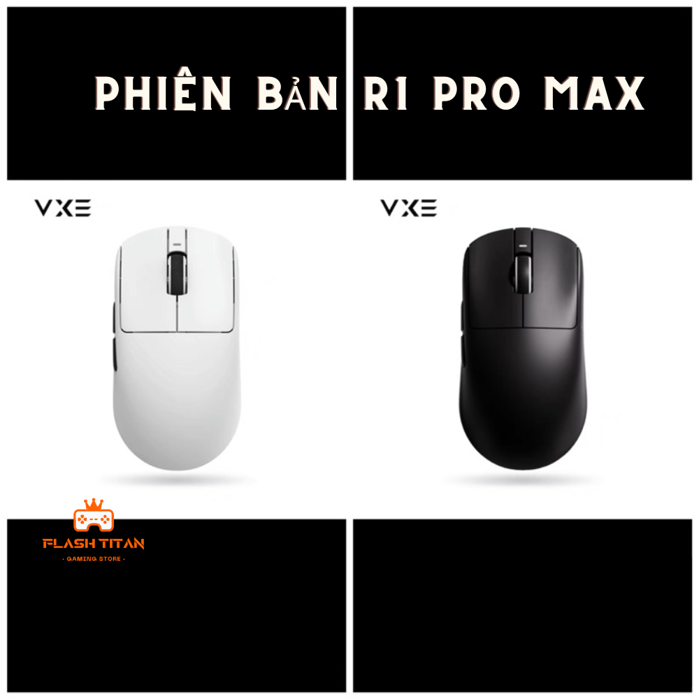 Chuột không dây VXE R1 SE - R1 SE Plus -3 chế độ kết nối - Chuột gaming giá rẻ dùng cho PC, laptop