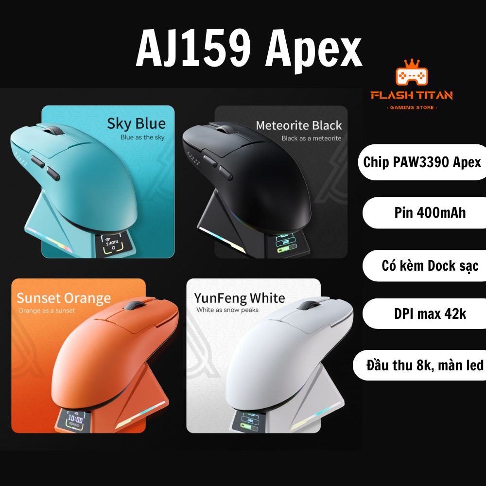 Chuột không dây VXE R1 SE - R1 SE Plus -3 chế độ kết nối - Chuột gaming giá rẻ dùng cho PC, laptop