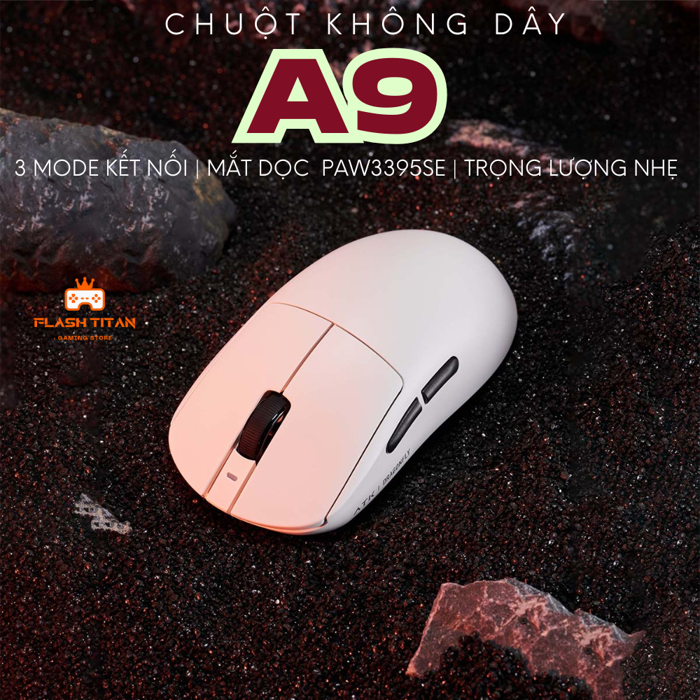 Chuột không dây VXE R1 SE - R1 SE Plus -3 chế độ kết nối - Chuột gaming giá rẻ dùng cho PC, laptop