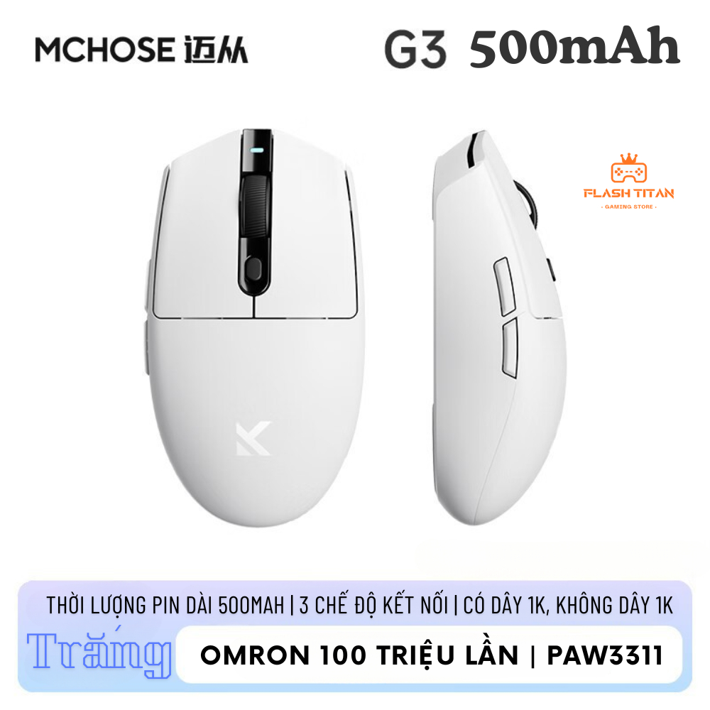 Chuột không dây VXE R1 SE - R1 SE Plus -3 chế độ kết nối - Chuột gaming giá rẻ dùng cho PC, laptop