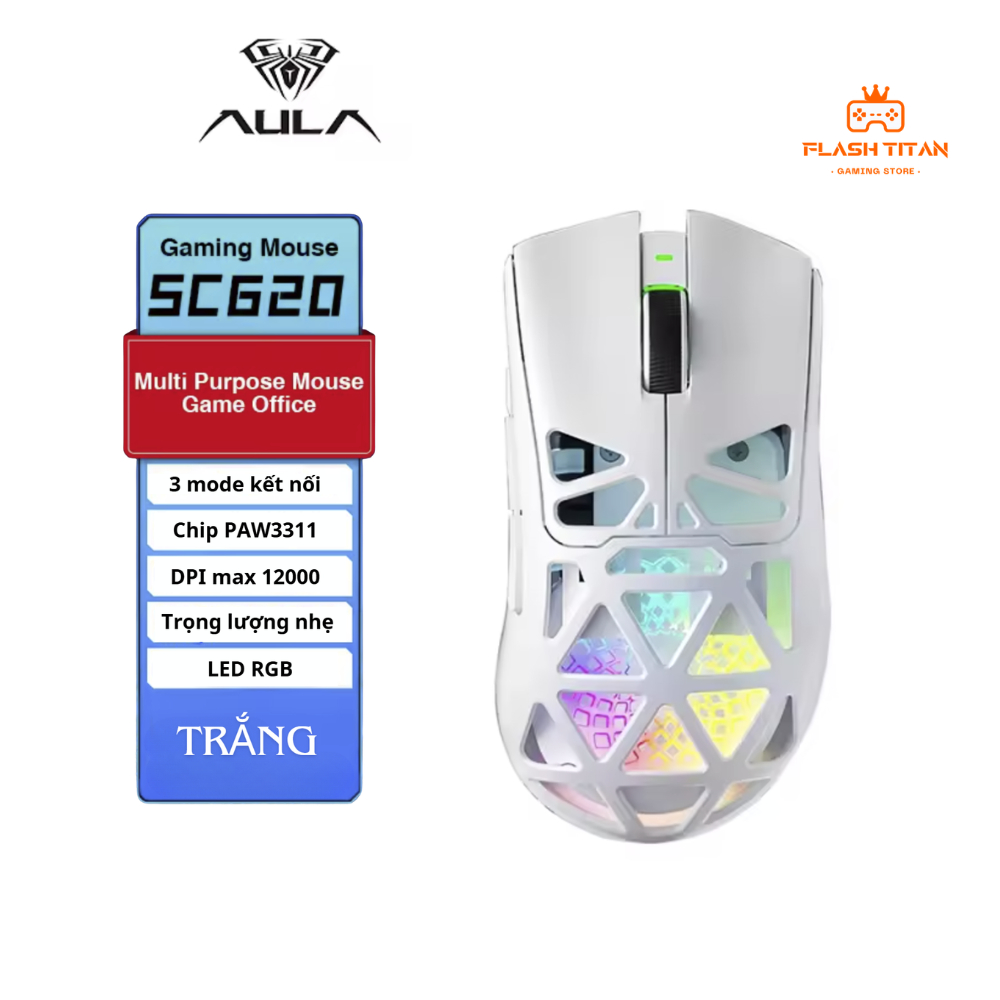 Chuột không dây VXE R1 SE - R1 SE Plus -3 chế độ kết nối - Chuột gaming giá rẻ dùng cho PC, laptop