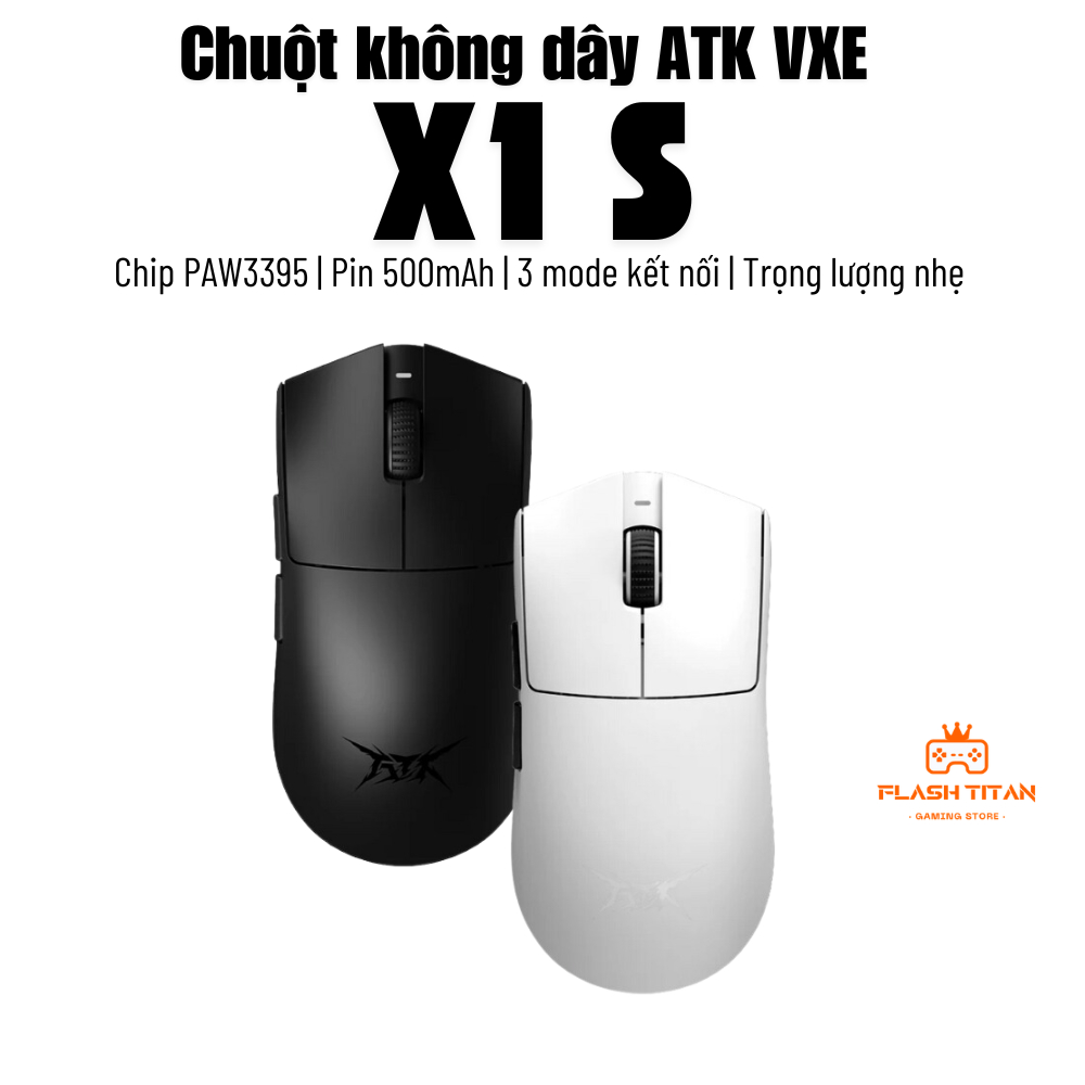 Chuột không dây VXE R1 SE - R1 SE Plus -3 chế độ kết nối - Chuột gaming giá rẻ dùng cho PC, laptop