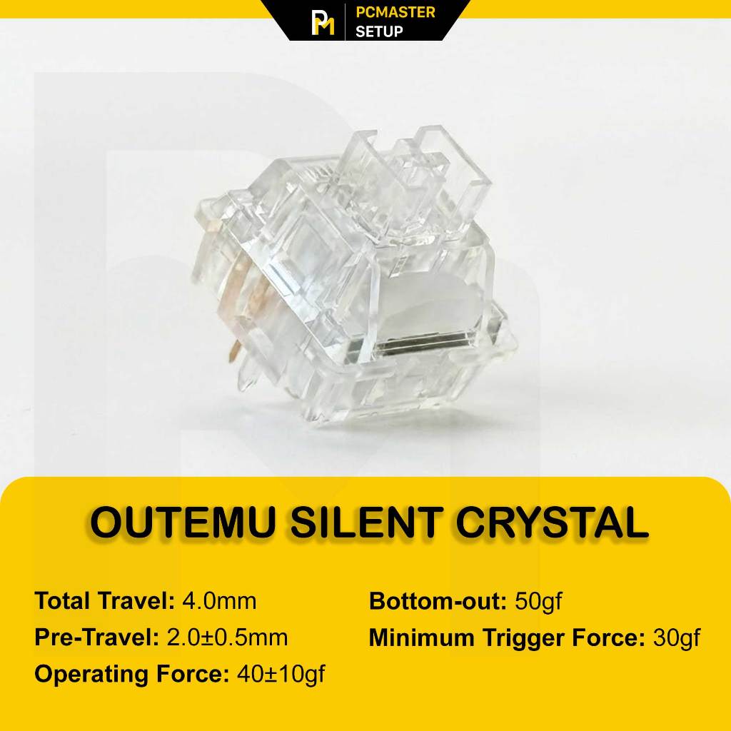 Combo 10 Switch Outemu Peach v3 Silent 5pin có tản led thay thế cho bàn phím cơ - CÓ VOUCHER VIDEO