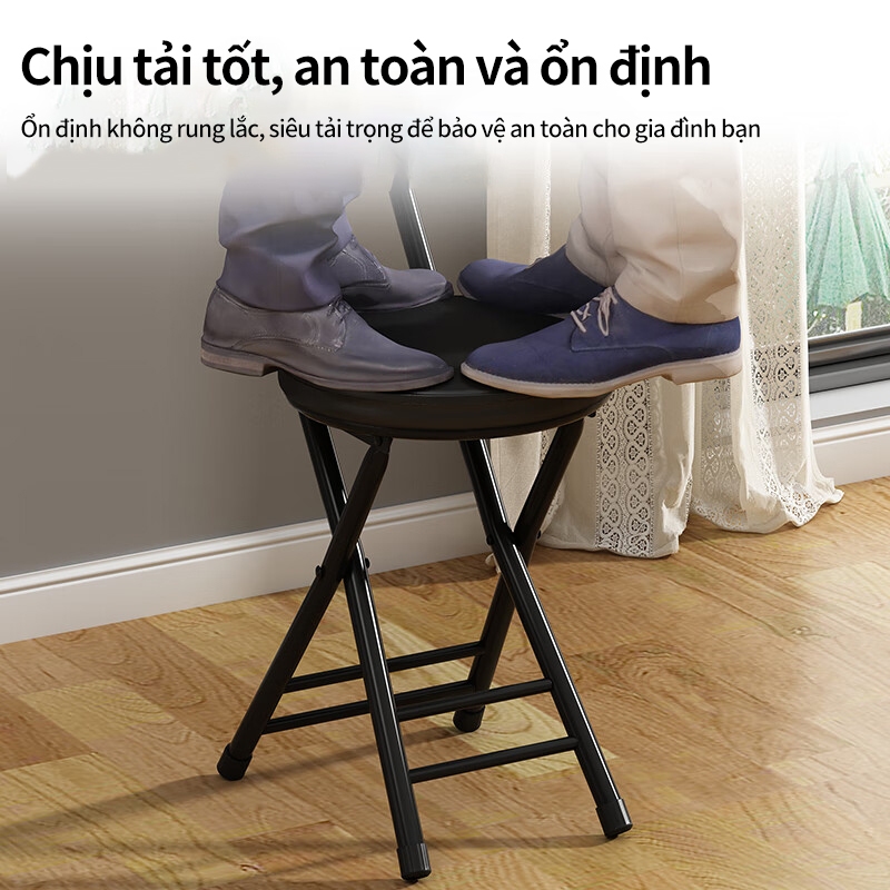 Ghế Gỗ Gấp Gọn Đa Năng, Ghế Bàn Ăn Thông Minh, Ghế Làm Việc Khung Thép, Màu Sắc Lựa Chọn