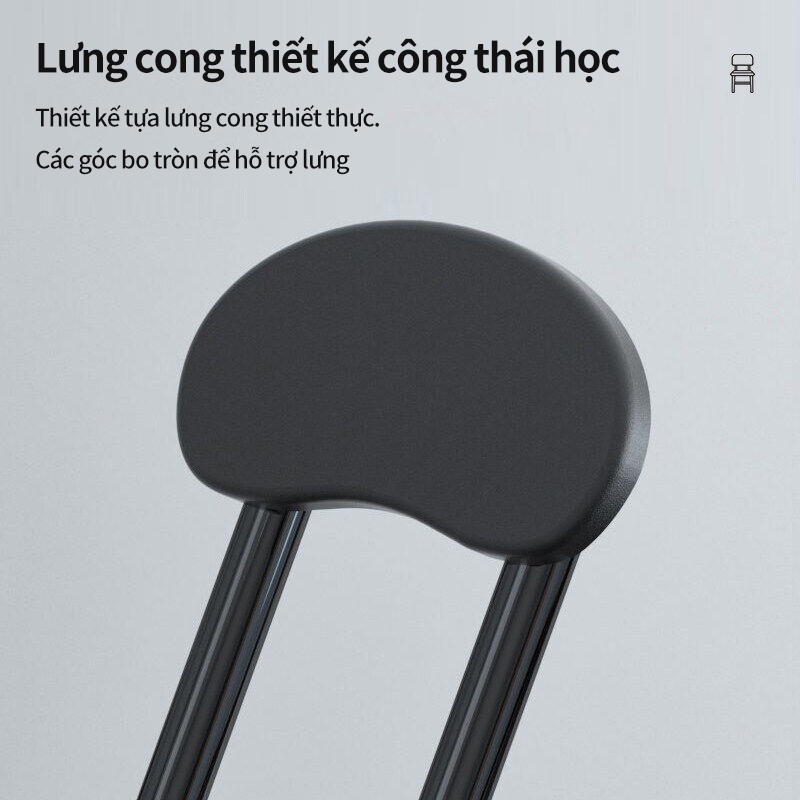 Ghế Gỗ Gấp Gọn Đa Năng, Ghế Bàn Ăn Thông Minh, Ghế Làm Việc Khung Thép, Màu Sắc Lựa Chọn