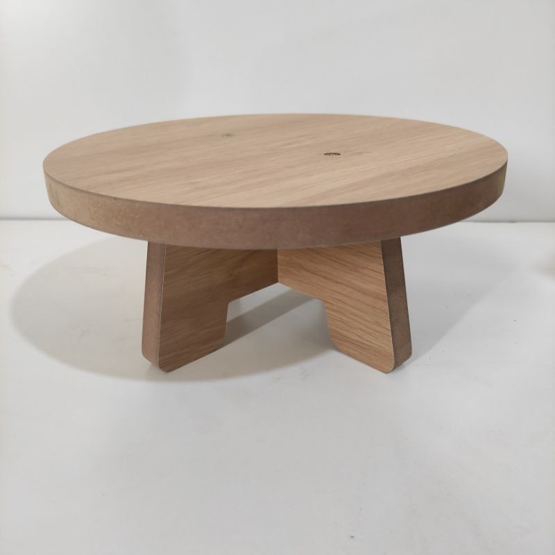 Ghế gỗ lắp ghép dáng thấp, ghế kê chân, kệ cây cảnh, kệ để bàn chắc chắn, dễ tháo lắp  ( mặt Tròn cao 10cm )