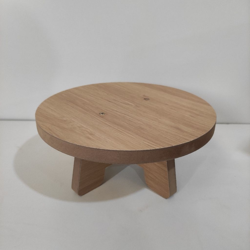 Ghế gỗ lắp ghép dáng thấp, ghế kê chân, kệ cây cảnh, kệ để bàn chắc chắn, dễ tháo lắp  ( mặt Tròn cao 10cm )