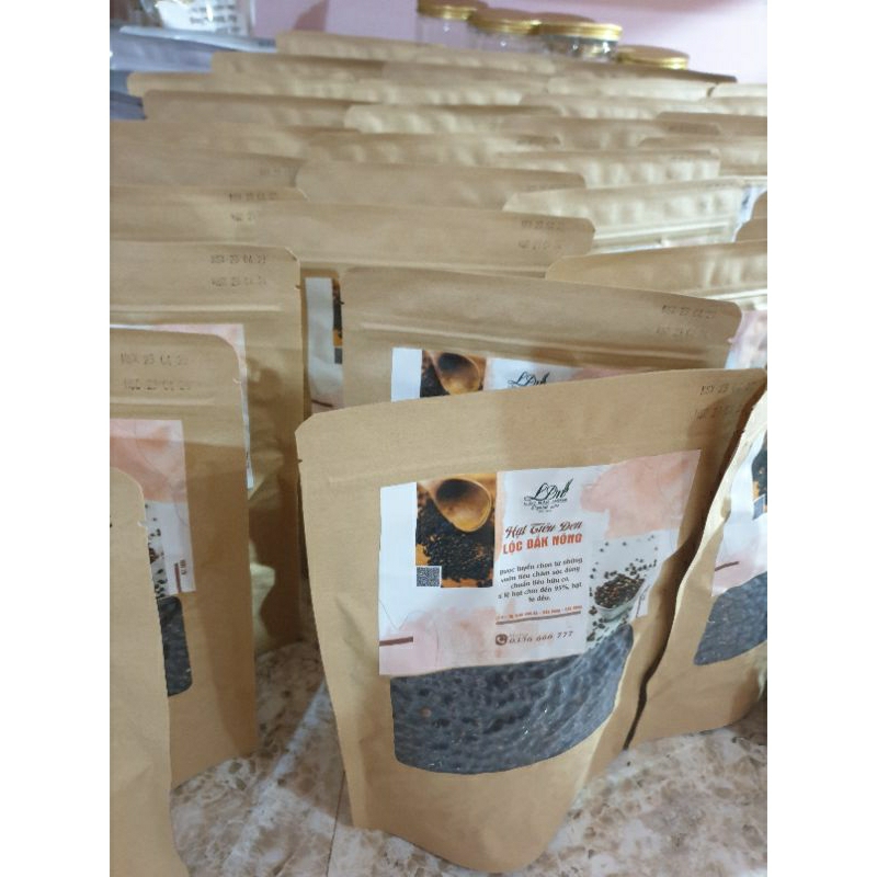 HẠT TIÊU ĐEN NHÀ TRỒNG RỬA SẠCH PHƠI KHÔ gói 500g Xuất xứ Đắk Song Đăk Nông