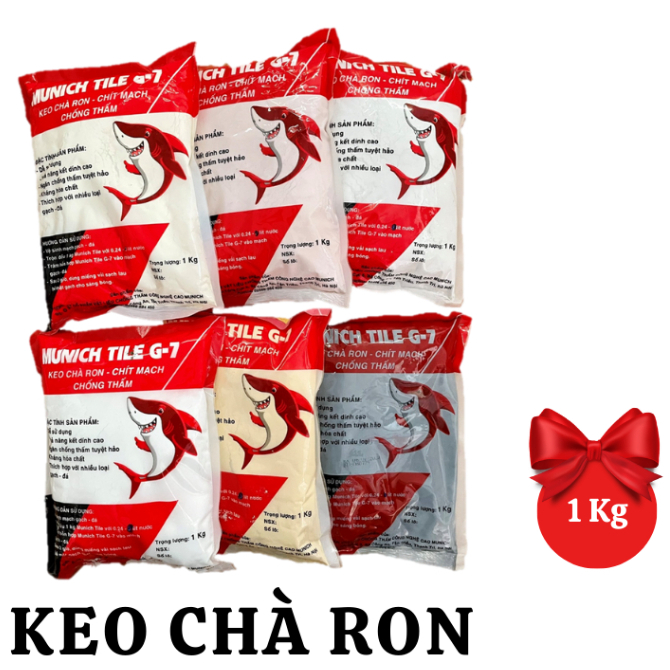 Keo Chà Ron - Chít Mạch - Chống Thấm Munich Tile G-7 , Túi 1kg , đa dạng mầu