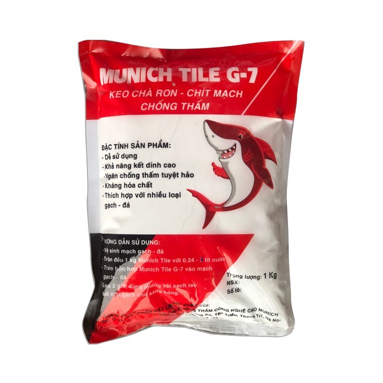 Keo Chà Ron - Chít Mạch - Chống Thấm Munich Tile G-7 , Túi 1kg , đa dạng mầu