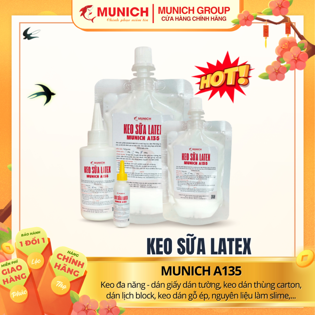 Keo Sữa Latex - Keo đa năng - dán giấy, dán tường, dán thùng carton, dán lịch block, dán gỗ ép, nguyên liệu làm slime,..