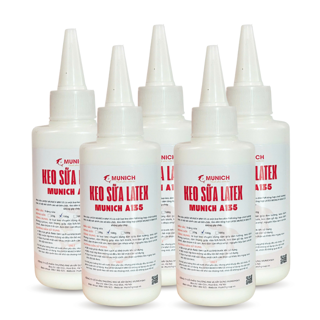 Keo Sữa Latex - Keo đa năng - dán giấy, dán tường, dán thùng carton, dán lịch block, dán gỗ ép, nguyên liệu làm slime,..