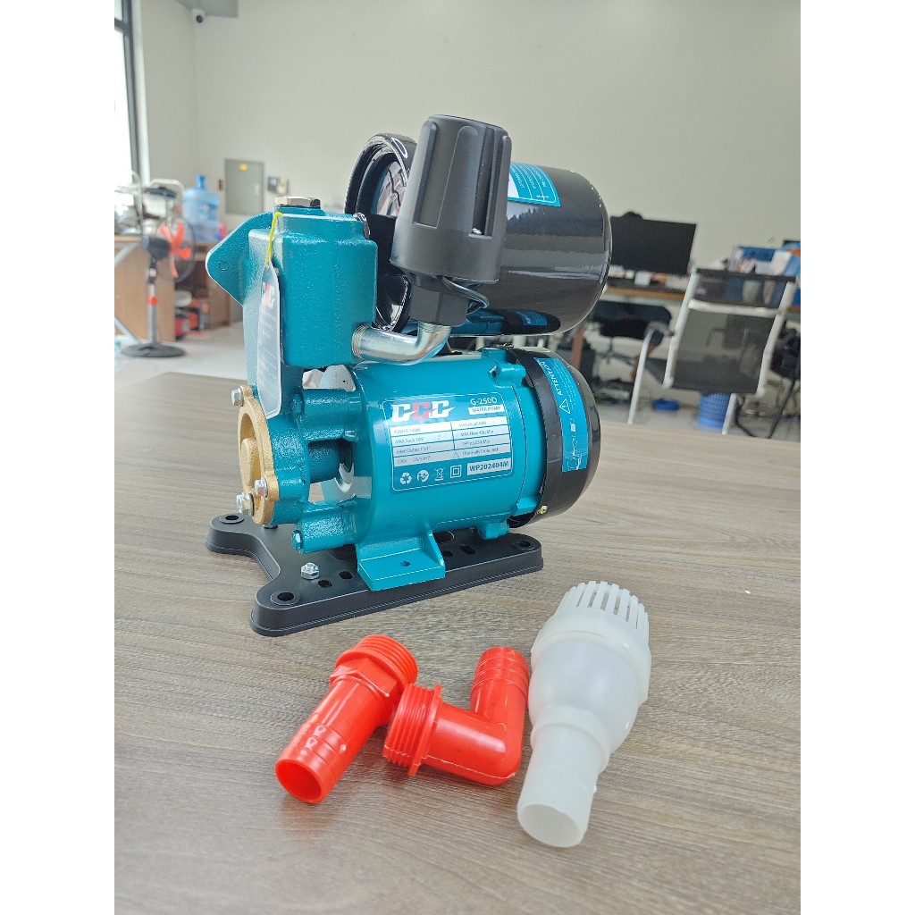 Máy bơm tăng áp, cao áp GGG - G250D 750W, đóng ngắt tự động, thương hiệu Thái Lan, máy chính hãng Bảo Hành 06 tháng