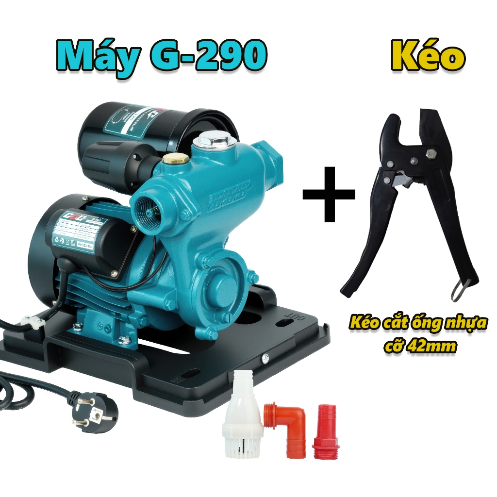 Máy bơm tăng áp, cao áp GGG - G250D 750W, đóng ngắt tự động, thương hiệu Thái Lan, máy chính hãng Bảo Hành 06 tháng