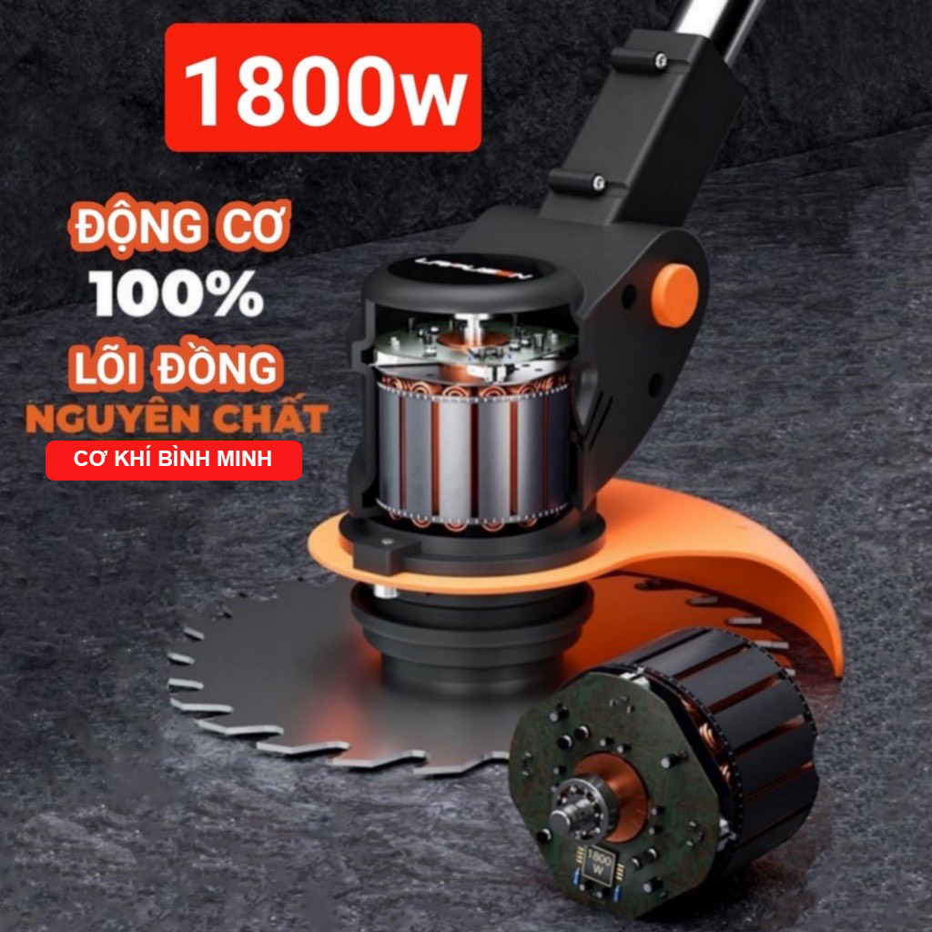 Máy cắt cỏ dùng pin , máy cắt cỏ cầm tay mini, động cơ lõi đồng, công suất lớn, nhỏ gọn, tiện lợi