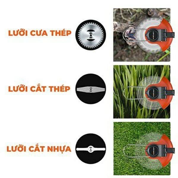 Máy cắt cỏ dùng pin , máy cắt cỏ cầm tay mini, động cơ lõi đồng, công suất lớn, nhỏ gọn, tiện lợi