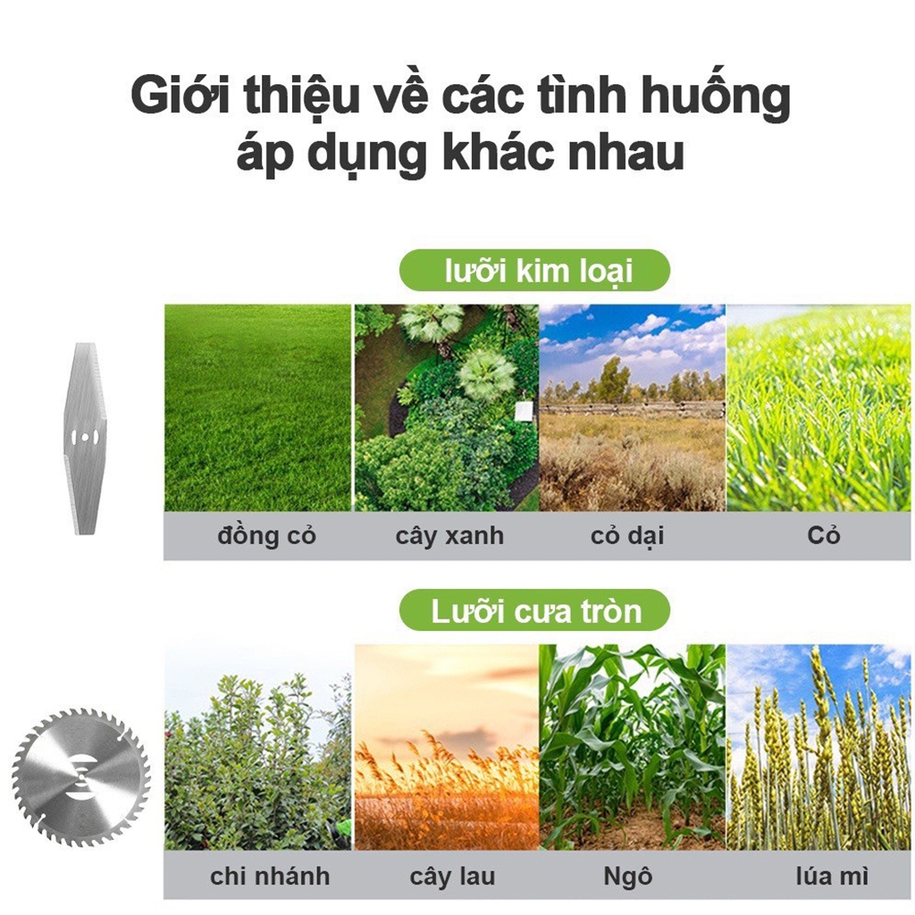 Máy cắt cỏ dùng pin , máy cắt cỏ cầm tay mini, động cơ lõi đồng, công suất lớn, nhỏ gọn, tiện lợi
