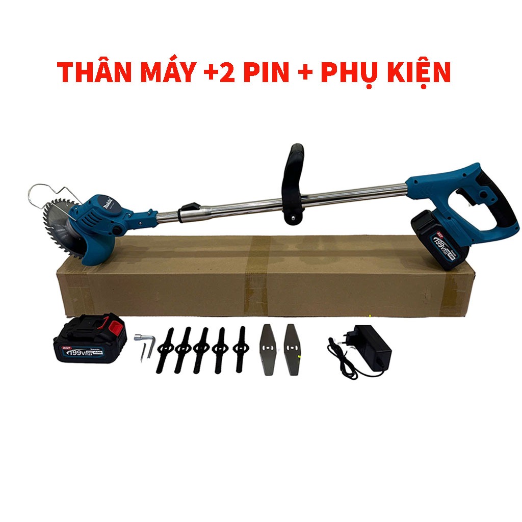 Máy cắt cỏ dùng pin , máy cắt cỏ cầm tay mini, động cơ lõi đồng, công suất lớn, nhỏ gọn, tiện lợi