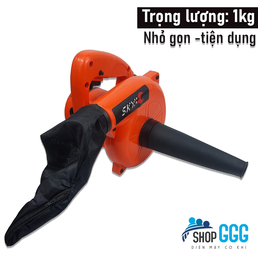 Máy thổi hút bụi 2 chiều | Thổi bụi, hút bụi nhỏ gọn cầm tay | Công suất lớn 700w, tốc độ 15000v/p | Hàng chính hãng
