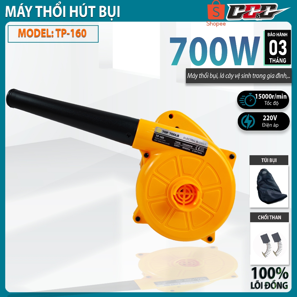 Máy thổi hút bụi 2 chiều | Thổi bụi, hút bụi nhỏ gọn cầm tay | Công suất lớn 700w, tốc độ 15000v/p | Hàng chính hãng
