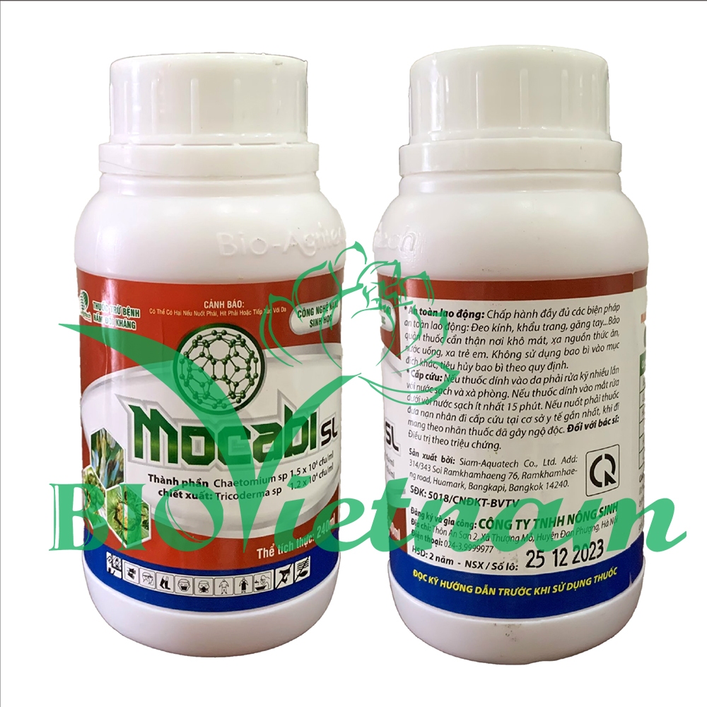 (MUA 10 TẶNG 1) Thuốc BVTV tr.ừ nấm đối kháng Mocabi Nano 240ml | Bio Việt Nam