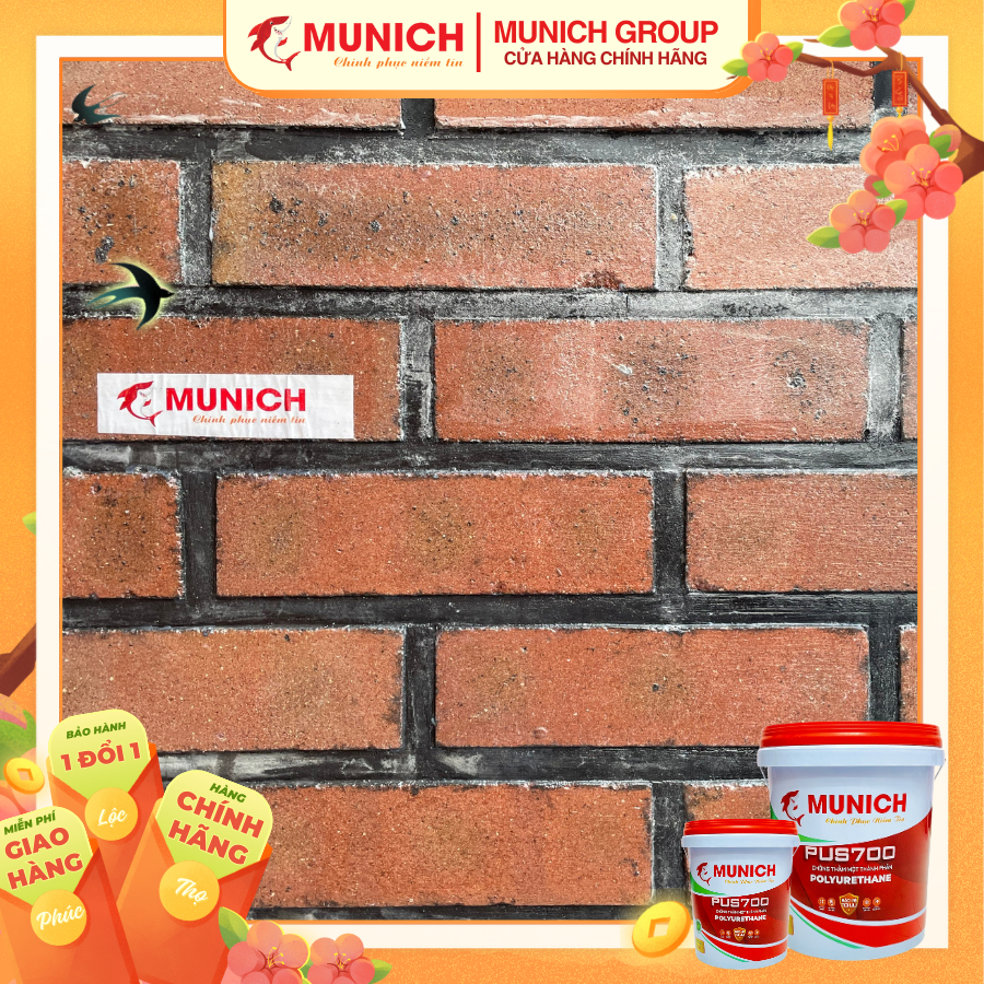 MUNICH PU GLASS - Keo Pu Chống Thấm Trong Suốt Đàn Hồi Cao