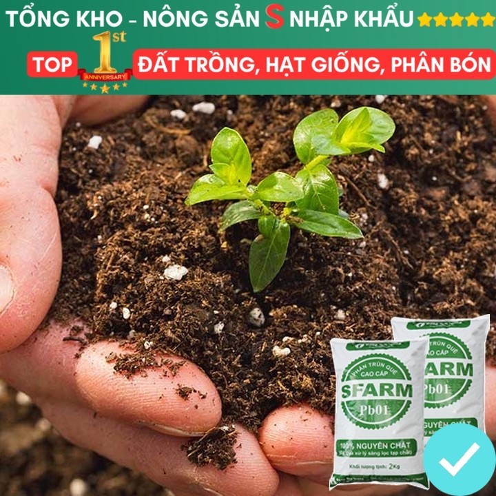 Phân Trùn Quế bao 2kg, Dinh Dưỡng Hữu Cơ, Không Mùi, Tốt Cho Lan, Bonsai, Rau, Cây Ăn Trái.