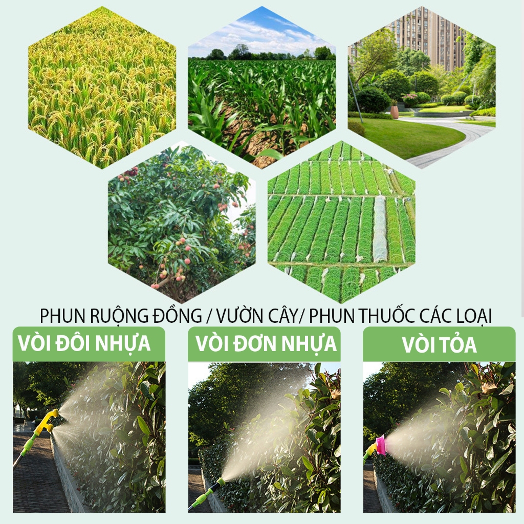 [TẶNG ĐẦY ĐỦ PHỤ KIỆN] BÌNH PHUN, BÌNH XỊT THUỐC SÂU CHÍNH HÃNG GGG. DUNG TÍCH 14L, 16L, 20L, ÁP LỰC SIÊU MẠNH