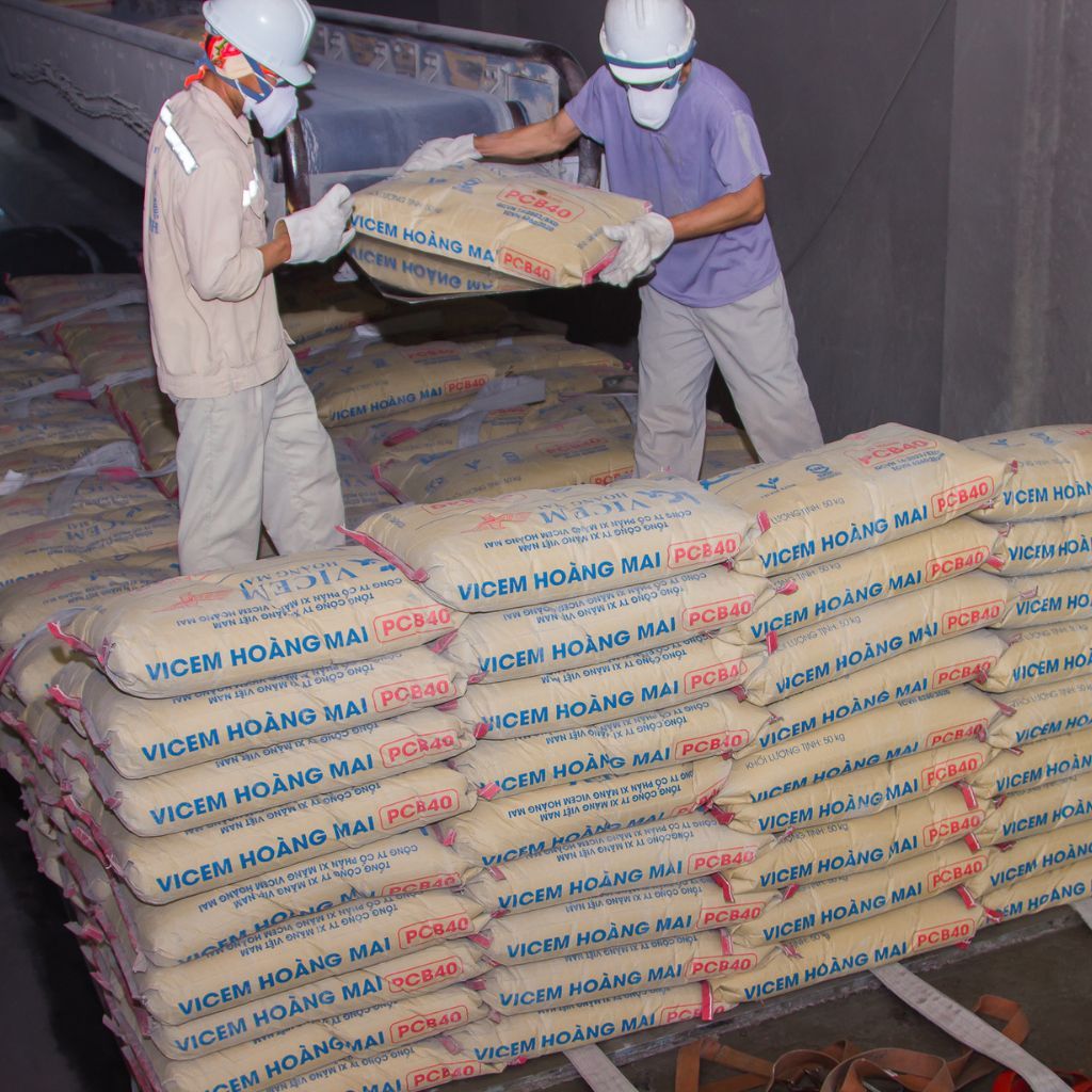 Xi Măng PCB40 Vicem Hoàng Mai 50kg – Xi Măng Xây Dựng, Đổ Bê Tông, Công Trình Chất Lượng Cao