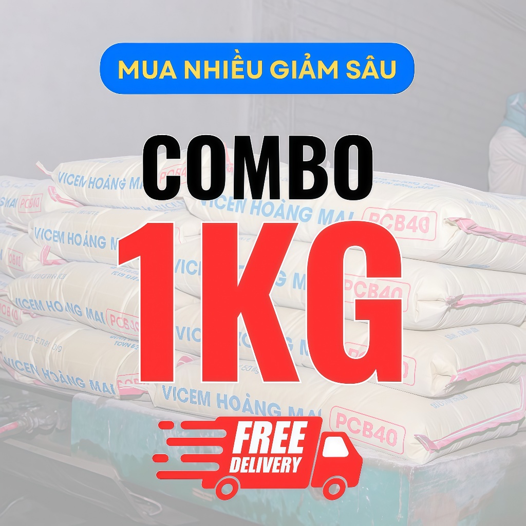 Xi Măng PCB40 Vicem Hoàng Mai 50kg – Xi Măng Xây Dựng, Đổ Bê Tông, Công Trình Chất Lượng Cao